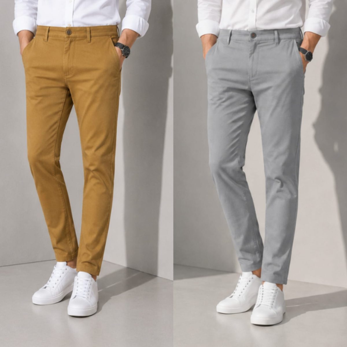 KHAKI & ASH COLOR